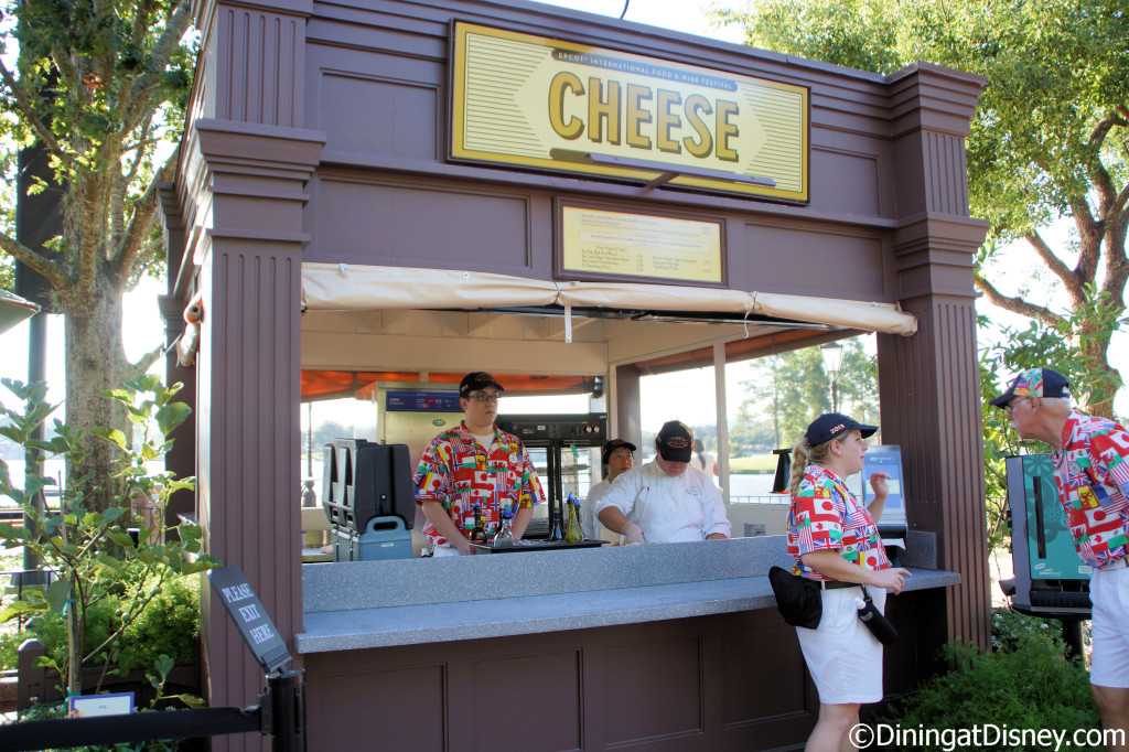 Cheese booth at the 2013 Epcot Food and Wine Festival