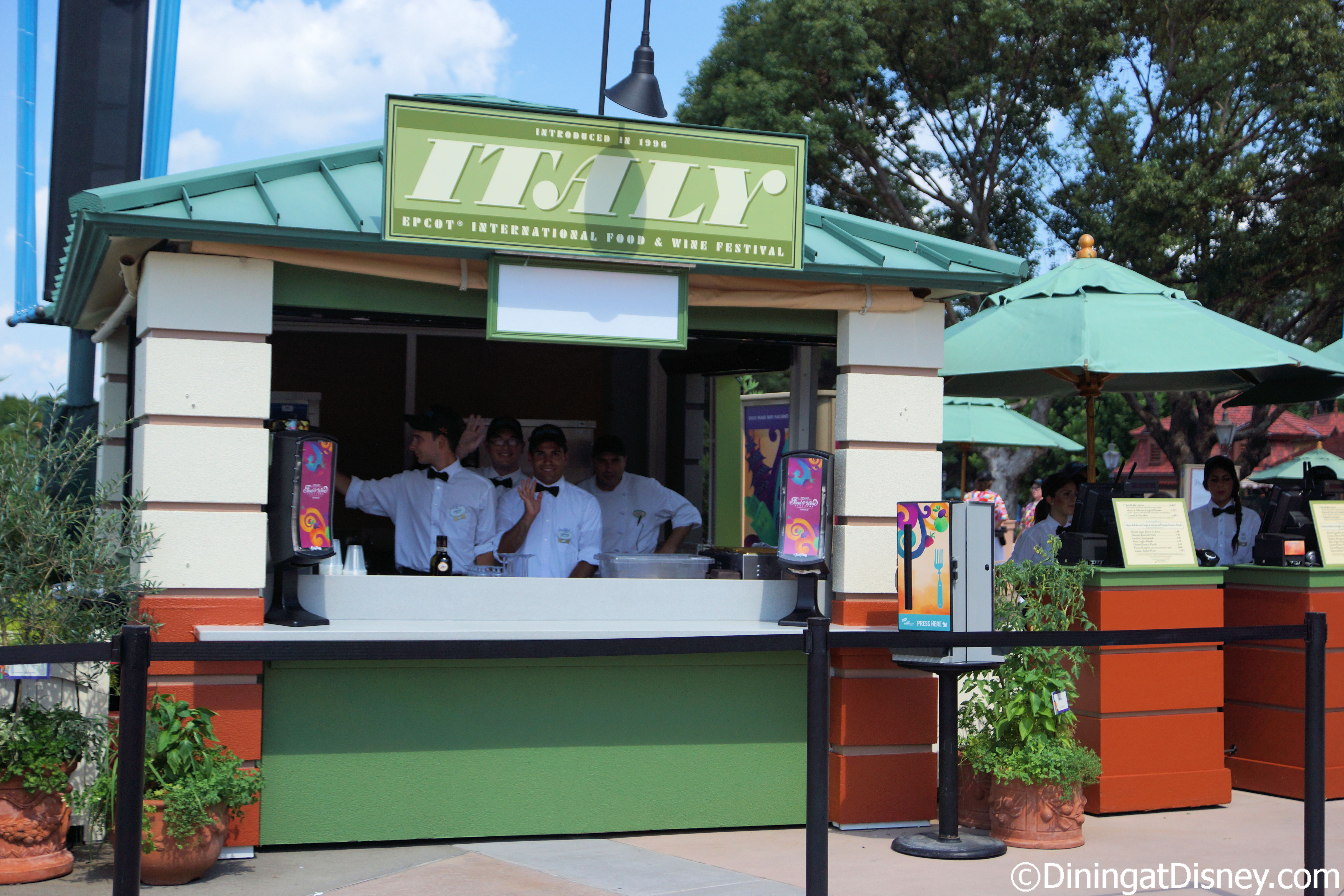 The 2014 Epcot Food and Wine Festival Italy booth