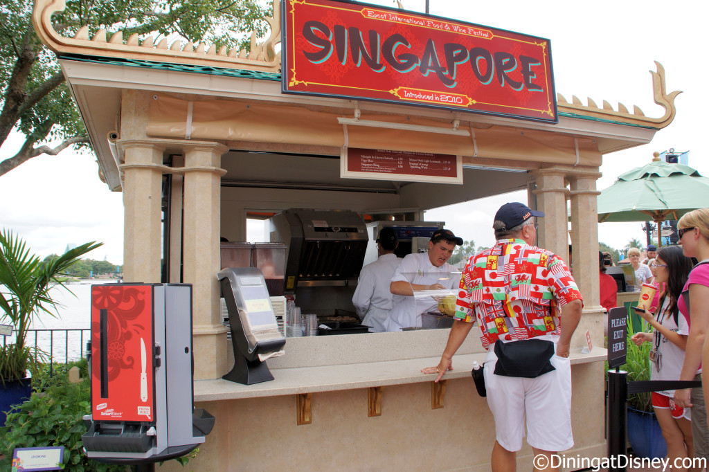 Singapore booth at 2013 Epcot Food and Wine Festival